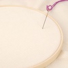 image:imageCaydo Aida Cloth 14 Count Light Beige Cross Stitch Cotton Fabric for Crafts and Needlework 256 x 39 inch