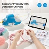 image:imageCaydo Automatic i Cord Knitting Machine Pro Electric iCord Knitter for Fast DIY Handmade Crafts HandsFree Yarn Knitter to Make Flower Handicrafts amp Romantic Gift Ideal Present for CrochetersBlue