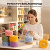 image:imageCaydo Electric Yarn Winder Automatic Yarn Cake Winder with Dual Tension Spring Stepless Speed Compact 7oz Portable Yarn Winder for Crocheting Ideal Gift for Crochet amp Knitting LoversLight PurpleYarn Ball Tube