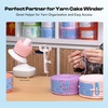 image:imageCaydo Electric Yarn Winder Automatic Yarn Cake Winder with Dual Tension Spring Stepless Speed Compact 7oz Portable Yarn Winder for Crocheting Ideal Gift for Crochet amp Knitting LoversLight PurpleYarn Tag 40set