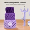 image:imageCaydo Electric Yarn Winder Automatic Yarn Cake Winder with Dual Tension Spring Stepless Speed Compact 7oz Portable Yarn Winder for Crocheting Ideal Gift for Crochet amp Knitting LoversLight PurpleLight Purple