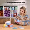 image:imageCaydo Electric Yarn Winder Automatic Yarn Cake Winder with Dual Tension Spring Stepless Speed Compact 7oz Portable Yarn Winder for Crocheting Ideal Gift for Crochet amp Knitting LoversLight PurpleYarn Tag 40set