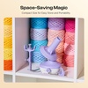 image:imageCaydo Electric Yarn Winder Automatic Yarn Cake Winder with Dual Tension Spring Stepless Speed Compact 7oz Portable Yarn Winder for Crocheting Ideal Gift for Crochet amp Knitting LoversLight PurpleLight Purple