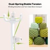 image:imageCaydo Electric Yarn Winder Automatic Yarn Cake Winder with Dual Tension Spring Stepless Speed Compact 7oz Portable Yarn Winder for Crocheting Ideal Gift for Crochet amp Knitting LoversLight PurpleWhite