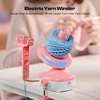image:imageCaydo Electric Yarn Winder Automatic Yarn Cake Winder with Dual Tension Spring Stepless Speed Compact 7oz Portable Yarn Winder for Crocheting Ideal Gift for Crochet amp Knitting LoversLight PurplePink