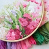 image:imageCaydo Embroidery Kit with Water Soluble Embroidery Stabilizer Including 2Pcs Embroidery Hoops 100 Color Threads Embroidery Fabric and Cross Stitch Tool Embroidery Starter Kits for Adults Beginners