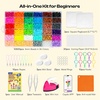 image:imageCaydo Fuse Beads Kit with Fuse Bead Pen Design App amp 200 Patterns for Beginners 10500PCS 36 Colors 5mm for Girl Holiday Home DIY Decor Creative ProjectsFuse Beads Kit with Iron