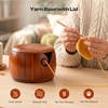 image:imageCaydo Yarn Bowl for Crocheting amp Knitting 7 x 5 in Wooden Yarn Bowl with Lid Knitting Crochet Bowls Holder for Yarn Crochet Accessories and Knitting Gadgets Supplies