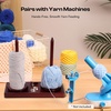 image:imageCaydo Yarn Holder for Crocheting and Knitting Wooden Yarn Spinner Stand with 2 Spindles Upgraded Rotating Crochet Holder with AntiSlip Pads Crochet Accessories Birthday Gift for Knitting LoversBrown  2 Spindles