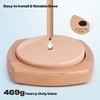 image:imageCaydo Yarn Holder for Crocheting and Knitting Wooden Yarn Spinner Stand with 2 Spindles Upgraded Rotating Crochet Holder with AntiSlip Pads Crochet Accessories Birthday Gift for Knitting LoversNatural  1 Spindle