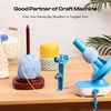 image:imageCaydo Yarn Holder for Crocheting and Knitting Wooden Yarn Spinner Stand with 2 Spindles Upgraded Rotating Crochet Holder with AntiSlip Pads Crochet Accessories Birthday Gift for Knitting LoversBrown  1 Spindle