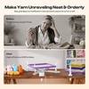 image:imageElectric Yarn Swift Y1 Pro Umbrella Holder to Make Cakes for Crocheting  Automatic Sweater Unraveler Machine for Used Yarn Recycling Premium ABS Plastic Design Ideal Helper for Knitting LoversGray White