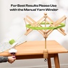 image:imageElectric Yarn Swift Y1 Pro Umbrella Holder to Make Cakes for Crocheting  Automatic Sweater Unraveler Machine for Used Yarn Recycling Premium ABS Plastic Design Ideal Helper for Knitting LoversBeech Wood