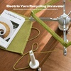 image:imageElectric Yarn Swift Y1 Pro Umbrella Holder to Make Cakes for Crocheting  Automatic Sweater Unraveler Machine for Used Yarn Recycling Premium ABS Plastic Design Ideal Helper for Knitting LoversGray White