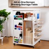 image:imageScreen Printing Kits Storage Caydo Screen Printing Ink Cart Organizer Table for Screen Printing Frame Screen Printing Squeegee Fabric Mesh Compatible with Screen Printing Machine Flash Dryer