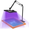 image:imageCaydo 100W LED Exposure Unit for Screen Printing UV Screen Printing Light with Adjustable Stand and Timing Device for Screen Printing Resin Curing and Cyanotypes100W
