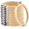 image:imageCaydo 12 Pieces 6 Inch Embroidery Hoops Set Bulk Circle Cross Stitch Hoop Round Ring4 Inch