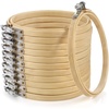 image:imageCaydo 12 Pieces 6 Inch Embroidery Hoops Set Bulk Circle Cross Stitch Hoop Round Ring5 Inch