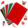 image:imageCaydo 12 Pieces A4 Christmas Felt Fabric Sheets 5 Colors Felt Sheets Craft for DIY Christmas Decorations