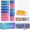 image:imageCaydo 24PCS Diamond Art Trays with Lids 2 Size Diamond Art Painting Storage Containers for Diamonds Art Beads Storage amp Quick LineUp Professional Craft Accessories Tools Box Package