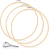 image:imageCaydo 3 Pack 12 Inch Wood Embroidery Hoop Circle Cross Stitch Hoop Ring for Art Craft Handy Sewing10 INCH