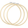 image:imageCaydo 3 Pack 12 Inch Wood Embroidery Hoop Circle Cross Stitch Hoop Ring for Art Craft Handy Sewing12 INCH