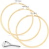 image:imageCaydo 3 Pack 12 Inch Wood Embroidery Hoop Circle Cross Stitch Hoop Ring for Art Craft Handy Sewing6 INCH