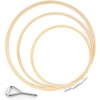 image:imageCaydo 3 Pack 12 Inch Wood Embroidery Hoop Circle Cross Stitch Hoop Ring for Art Craft Handy Sewing81012 INCH