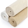 image:imageCaydo 3 Pieces Large Size Linen Needlework Fabric for Garment Craft Flower Pot Decoration and Tablecloth 62 by 19 Inch