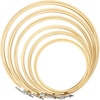 image:imageCaydo 6 Pieces 6 Inch Embroidery Hoop with Metal Screw Round Embroidery Hoops Set Bamboo Cross Stitch Hoop Ring Embroidery Frames for Art Craft Sewing Home Ornaments4 INCH to 10 INCH