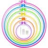 image:imageCaydo 6 Pieces Embroidery Hoops and 15 Needles Plastic Circle Cross Stitch Hoop Ring Embroidery Circle Set 34 inch to 104 inch Multicolor
