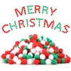 image:imageCaydo 600 Pieces Christmas Pom Poms 1cm Arts and Crafts Pom Poms Balls for Hobby Supplies and DIY Valentines Day Decorations Red White Green