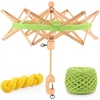 image:imageElectric Yarn Swift Y1 Pro Umbrella Holder to Make Cakes for Crocheting  Automatic Sweater Unraveler Machine for Used Yarn Recycling Premium ABS Plastic Design Ideal Helper for Knitting LoversBeech Wood