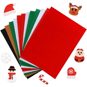 image:imageCaydo 12 Pieces A4 Christmas Felt Fabric Sheets 5 Colors Felt Sheets Craft for DIY Christmas Decorations