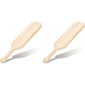 image:imageCaydo 15 Inch Unfinished Wooden Paddle Greek Fraternity Paddle Solid Pine Sorority Paddle for DIY Arts Decoration15 InchStyle B Pack of 2