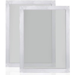 image:imageCaydo 2 Piece 10 x 14 Inch Aluminum Silk Screen Printing Frames with 110 White Mesh for Screen Printing110 Mesh