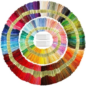 image:imageCaydo 300 Skeins Embroidery Floss Rainbow Color Friendship Bracelets Floss with 20 Pieces Floss Bobbins