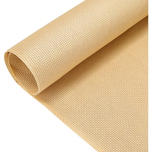 image:imageCaydo 39 by 256 Inch Aida Cloth 14 Count Classic Reserve Big Size Cross Stitch Cloth Fabric for Handmade Crafts and Needlework Khaki