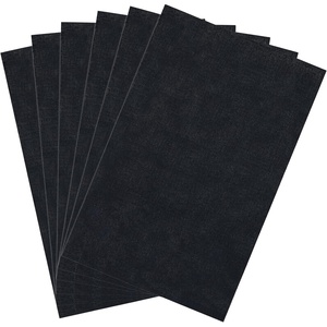image:imageCaydo 6 Pieces Aida Cloth 14 Count White Cross Stitch Fabric for Craft Embroidery Handmade Needlework DIY Handicrafts 12 by 18InchBlack