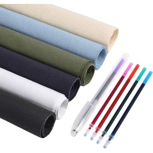 image:imageCaydo 6 Pieces Fabric for Embroidery Including 6 Colors Embroidery Fabric 5 Colors WaterSoluble Pens for Embroidery Projects and Upholstery Decoration 118 by 118Inch