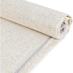 image:imageCaydo 60 by 275 Inch Linen Fabric Large Size Linen Fabric Cloth for Needlework Dressmaking Bag Embroidery Tablecloths and Garments Craft