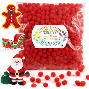 image:imageCaydo 600 Pieces Red Pom Poms 1 cm Mini Pompoms Ball for Hobby DIY Creative Crafts Mothers Day Decorations