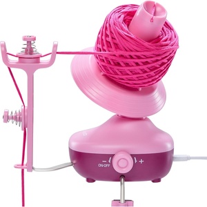image:imageCaydo Electric Yarn Winder Automatic Yarn Cake Winder with Dual Tension Spring Stepless Speed Compact 7oz Portable Yarn Winder for Crocheting Ideal Gift for Crochet amp Knitting LoversLight PurplePurple