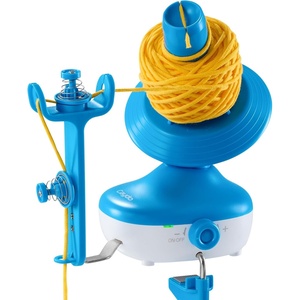 image:imageCaydo Electric Yarn Winder Automatic Yarn Cake Winder with Dual Tension Spring Stepless Speed Compact 7oz Portable Yarn Winder for Crocheting Ideal Gift for Crochet amp Knitting LoversLight PurpleBlue Cordless