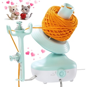 image:imageCaydo Electric Yarn Winder Automatic Yarn Cake Winder with Dual Tension Spring Stepless Speed Compact 7oz Portable Yarn Winder for Crocheting Ideal Gift for Crochet amp Knitting LoversLight PurpleMint Green
