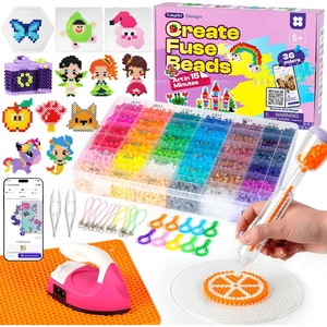 image:imageCaydo Fuse Beads Kit with Fuse Bead Pen Design App amp 200 Patterns for Beginners 10500PCS 36 Colors 5mm for Girl Holiday Home DIY Decor Creative ProjectsFuse Beads Kit with Pen  Iron