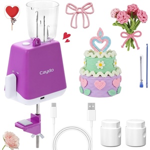 image:imageCaydo i Cord Knitting Machine Electric iCord Maker Tool with Adequate Tension iCord Knitter Machine Automatic Knitting Yarns to iCords Efficiently DIY Knitting Machine for CrochetersPatentedPurple