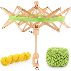 image:imageElectric Yarn Swift Y1 Pro Umbrella Holder to Make Cakes for Crocheting  Automatic Sweater Unraveler Machine for Used Yarn Recycling Premium ABS Plastic Design Ideal Helper for Knitting LoversBeech Wood