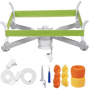 image:imageElectric Yarn Swift Y1 Pro Umbrella Holder to Make Cakes for Crocheting  Automatic Sweater Unraveler Machine for Used Yarn Recycling Premium ABS Plastic Design Ideal Helper for Knitting LoversGray White