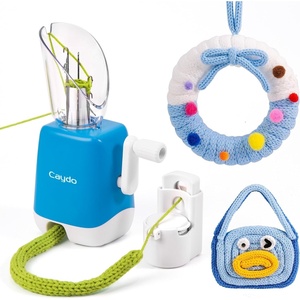 image:imageF1 Lite iCord Knitting Machine High Efficiency Handheld Manual iCord Maker with Wider Yarn Compatibility Portable DIY Bead iCord Knitting Craft Tool Ideal Gift for Crochet Beginners amp Enthusiasts6 Needles